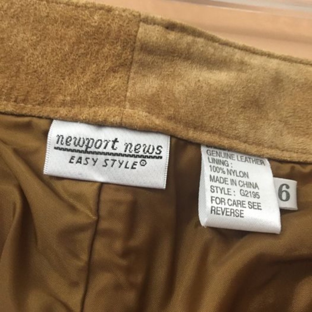 Genuine suede Jeans size 6 - Picture 3 of 3